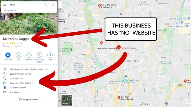 No Business Website